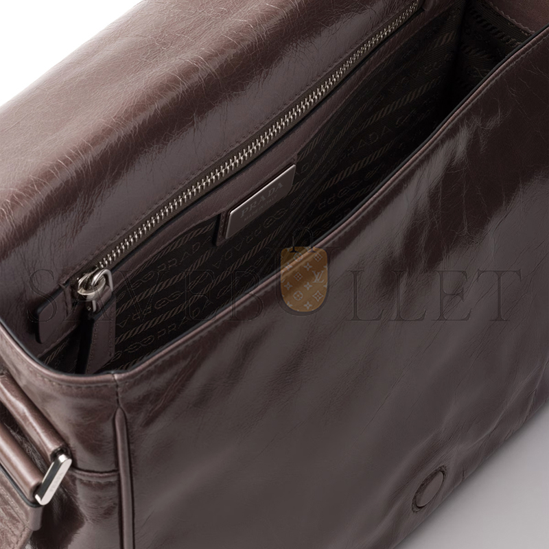Pra*a leather shoulder bag 2vd07 (30*20*11cm)